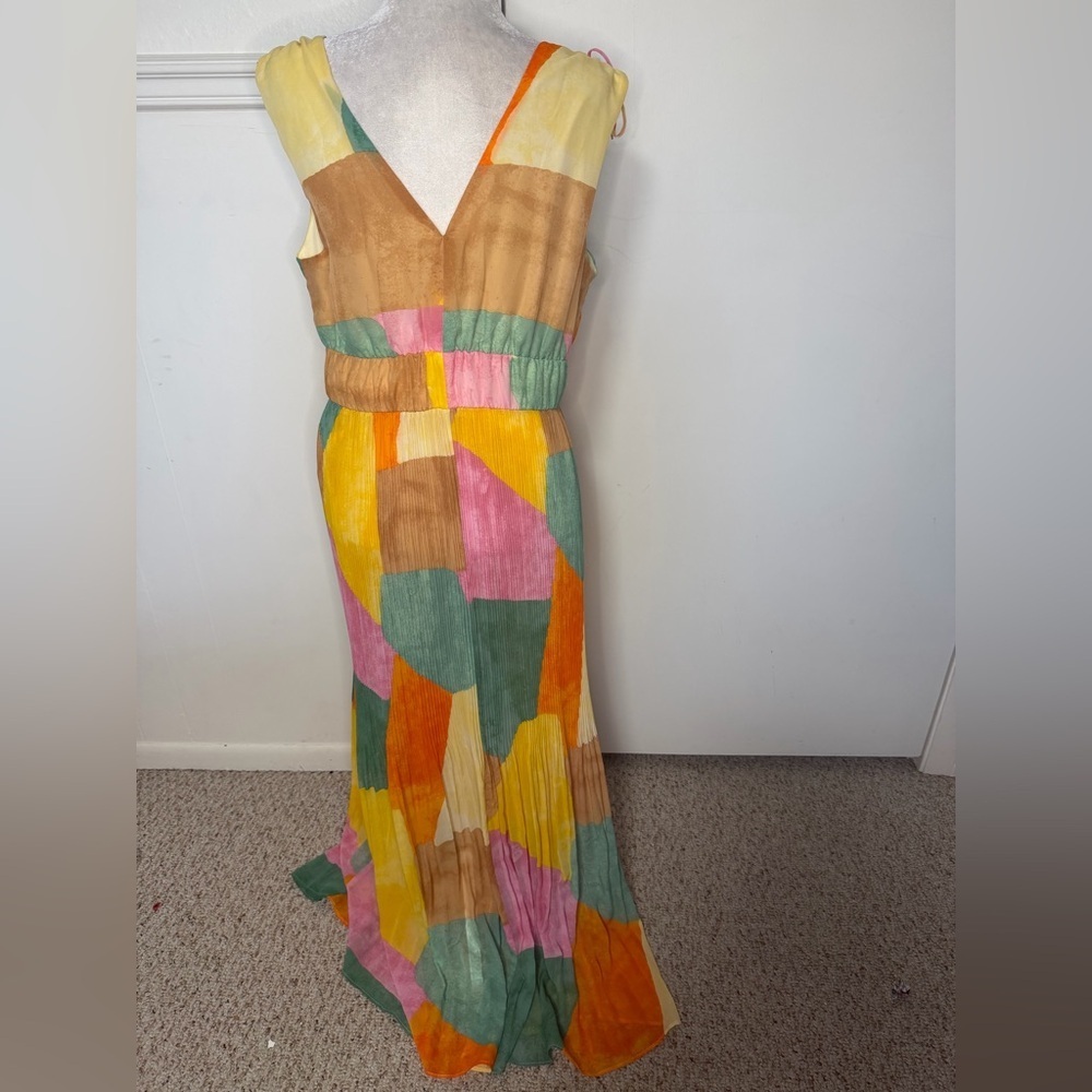 Cato Multicolor Abstract Maxi Dress size L New with tag - Picture 5 of 6